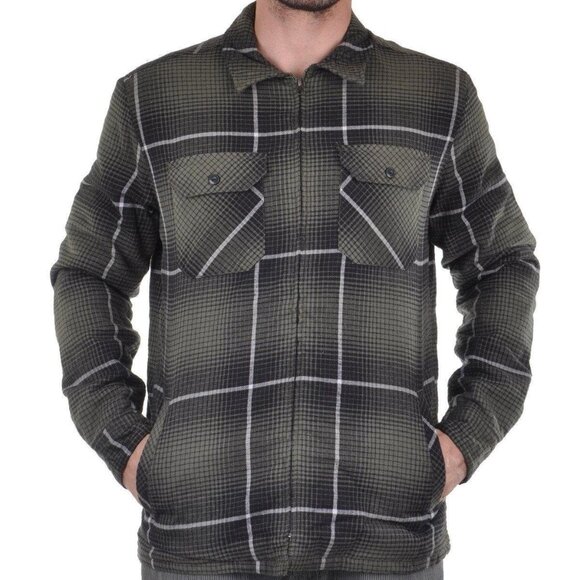 $85 Quiksilver Men’s Cypress Road Shirt Jacket Full Zip Size M - Picture 2 of 9